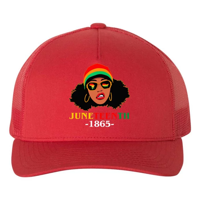 Juneteenth 1865 Celebrate Freedom Celebrating Black Women Yupoong Adult 5-Panel Trucker Hat