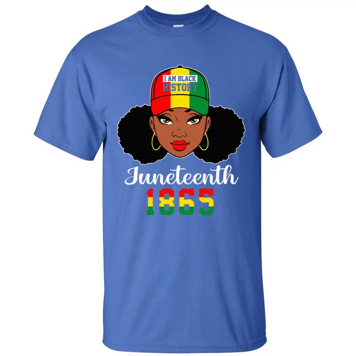 Juneteenth 1865 Celebrate Freedom Celebrating Black Women Tall T-Shirt