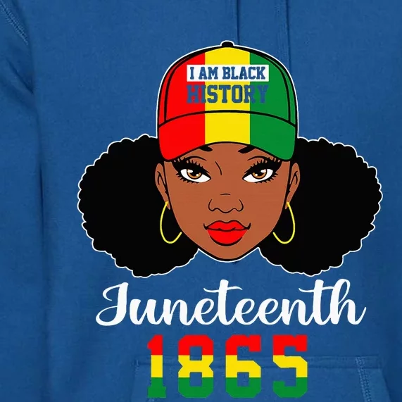 Juneteenth 1865 Celebrate Freedom Celebrating Black Women Premium Hoodie