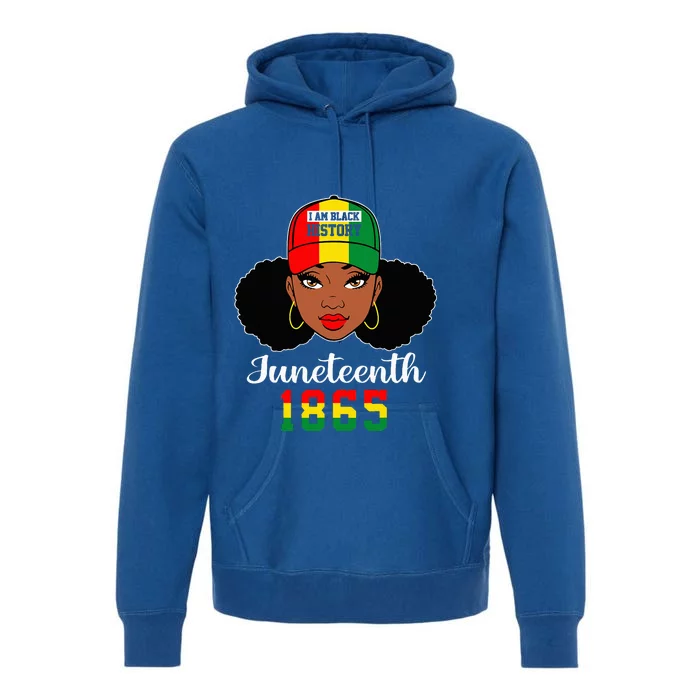 Juneteenth 1865 Celebrate Freedom Celebrating Black Women Premium Hoodie