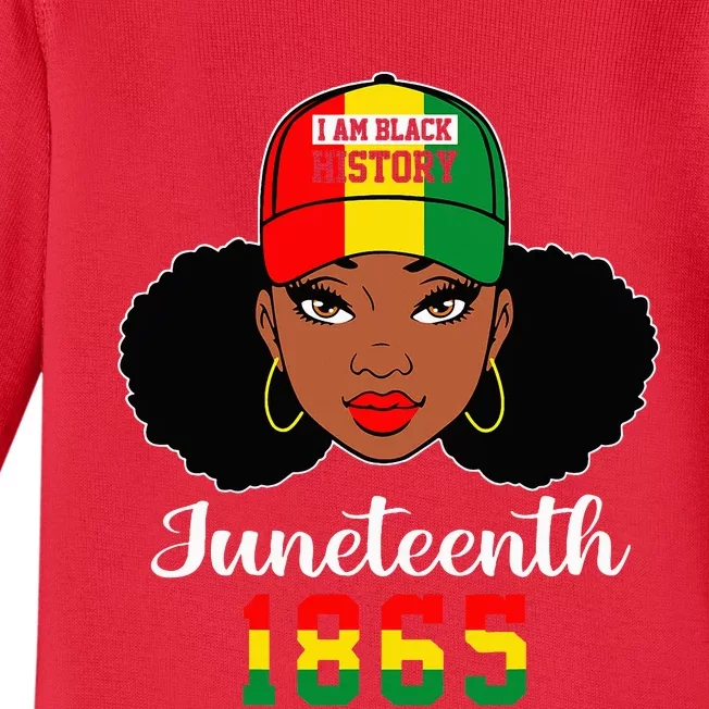 Juneteenth 1865 Celebrate Freedom Celebrating Black Women Baby Long Sleeve Bodysuit