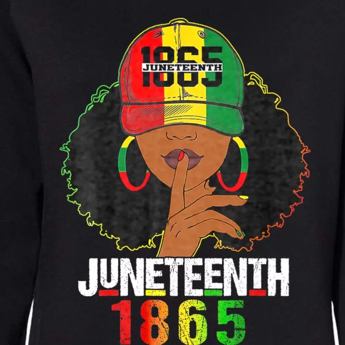 Juneteenth 1865 Celebrate Freedom Celebrating Black Women Womens California Wash Sweatshirt