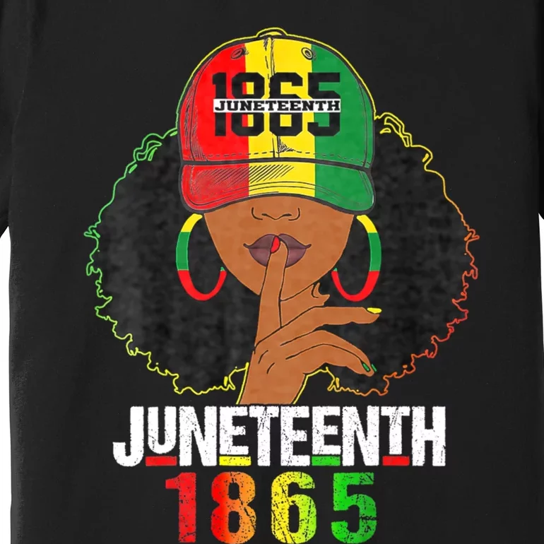 Juneteenth 1865 Celebrate Freedom Celebrating Black Women Premium T-Shirt