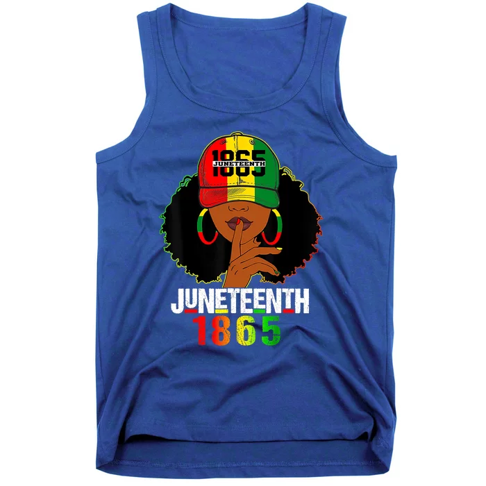 Juneteenth 1865 Celebrate Freedom Celebrating Black Women Tank Top