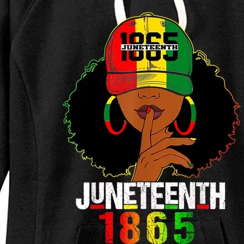 Juneteenth 1865 Celebrate Freedom Celebrating Black Women Women's Fleece Hoodie