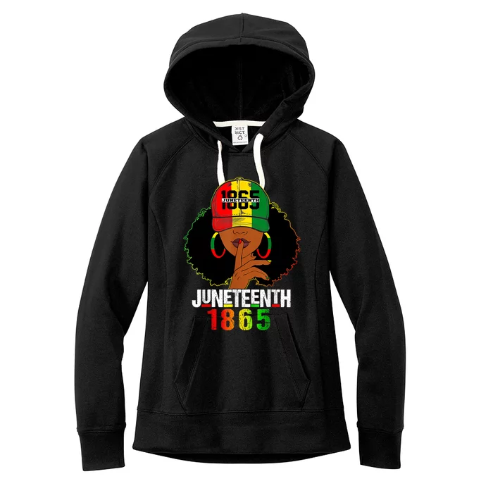 Juneteenth 1865 Celebrate Freedom Celebrating Black Women Women's Fleece Hoodie