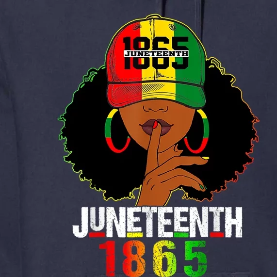 Juneteenth 1865 Celebrate Freedom Celebrating Black Women Premium Hoodie