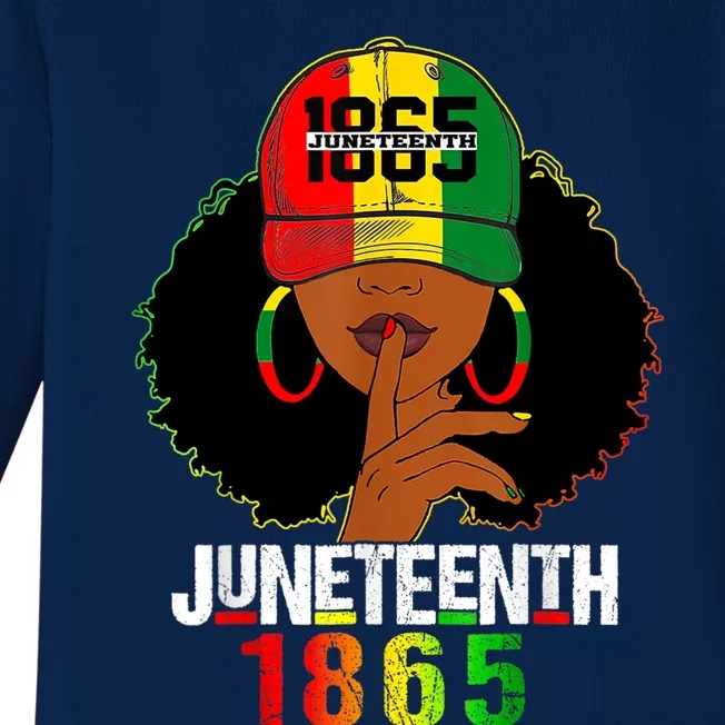 Juneteenth 1865 Celebrate Freedom Celebrating Black Women Baby Long Sleeve Bodysuit