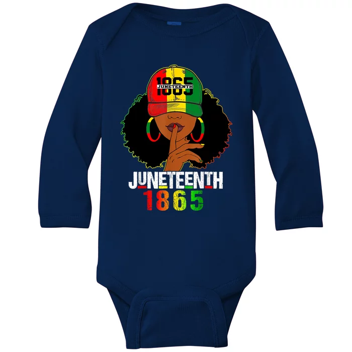 Juneteenth 1865 Celebrate Freedom Celebrating Black Women Baby Long Sleeve Bodysuit