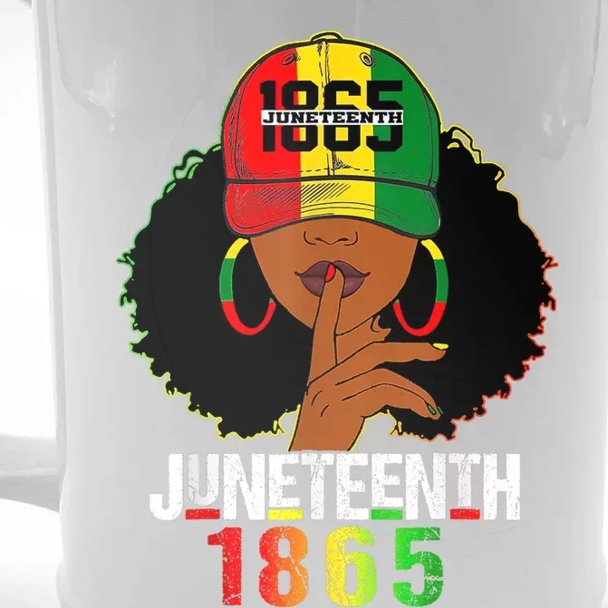 Juneteenth 1865 Celebrate Freedom Celebrating Black Women Front & Back Beer Stein