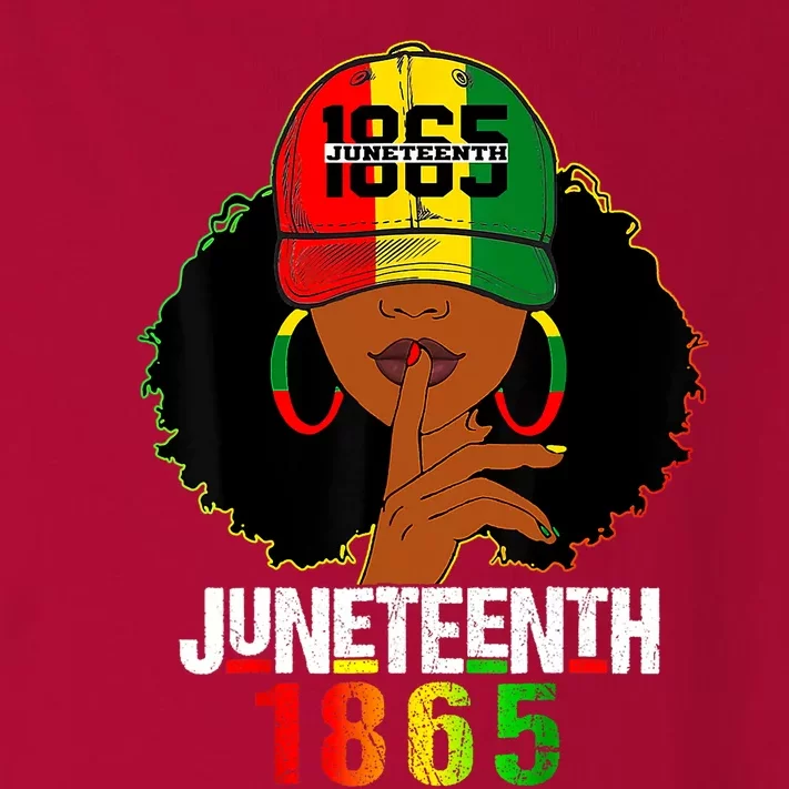 Juneteenth 1865 Celebrate Freedom Celebrating Black Women Toddler Long Sleeve Shirt