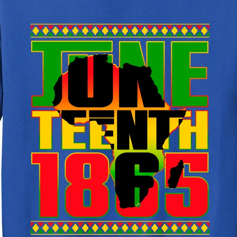 Juneteenth 1865 Celebrating Black Freedom Independence Day Meaningful Gift Tall Sweatshirt