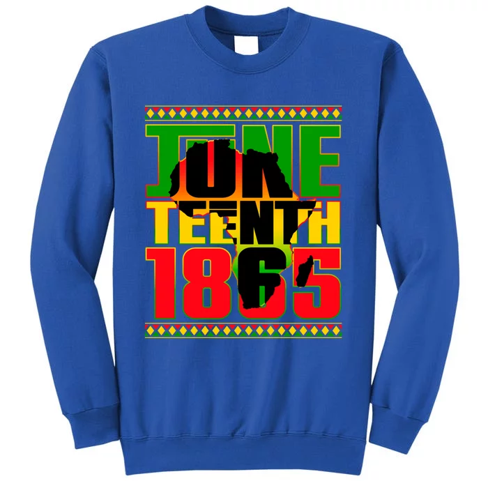 Juneteenth 1865 Celebrating Black Freedom Independence Day Meaningful Gift Tall Sweatshirt