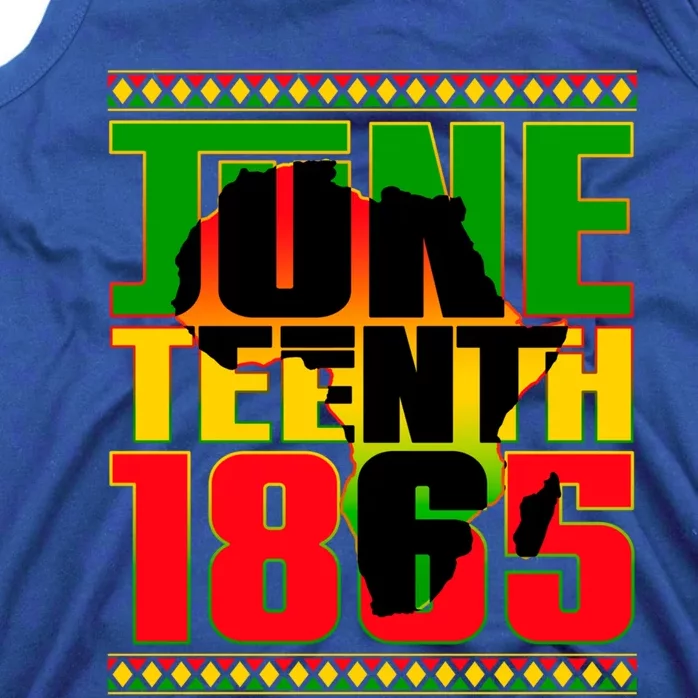 Juneteenth 1865 Celebrating Black Freedom Independence Day Meaningful Gift Tank Top