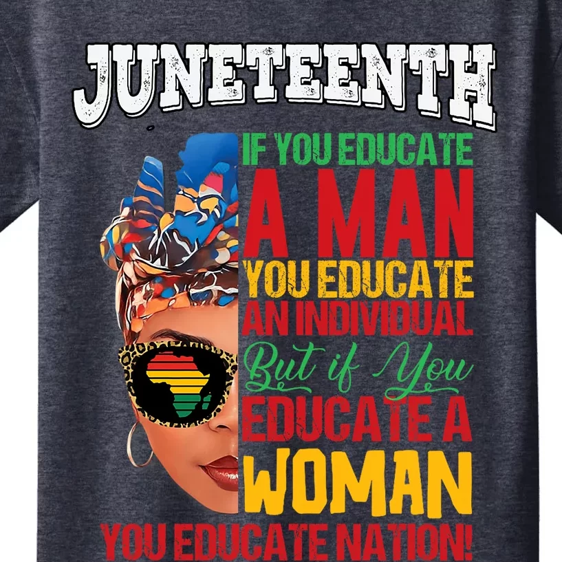 Juneteenth 1865 Celebrating Black Women Our Black Mothers Kids T-Shirt