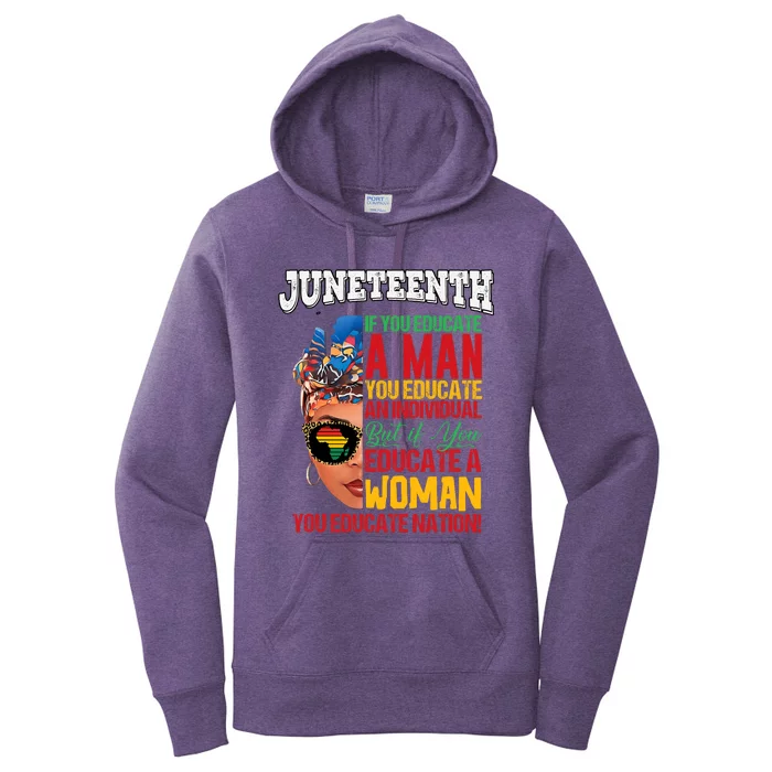 Juneteenth 1865 Celebrating Black Women Our Black Mothers Women's Pullover Hoodie