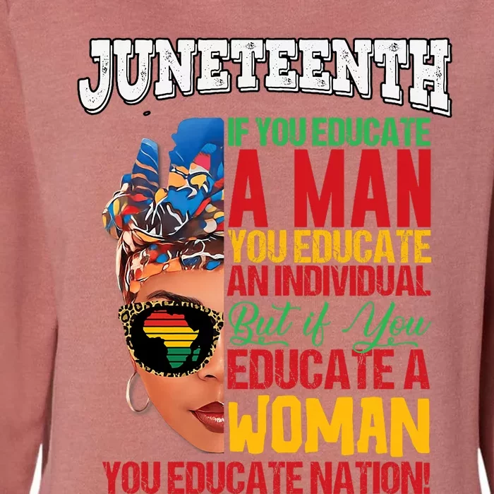 Juneteenth 1865 Celebrating Black Women Our Black Mothers Womens California Wash Sweatshirt