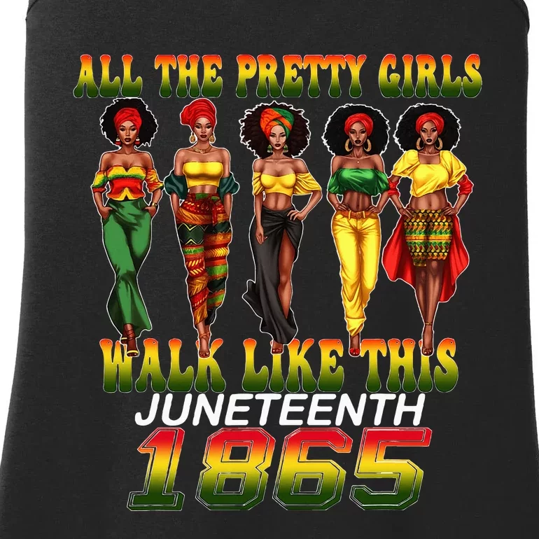 Juneteenth 1865 Celebrate Freedom Celebrating Ladies Essential Tank