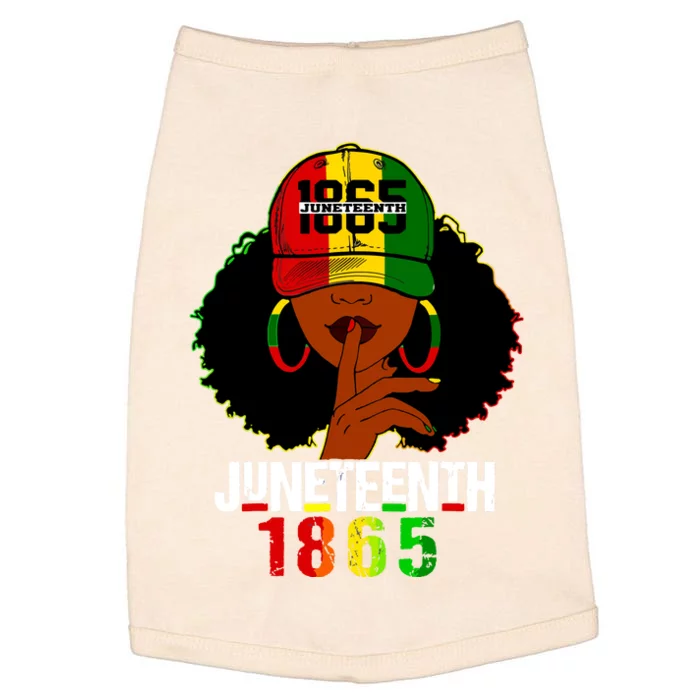 Juneteenth 1865 Celebrate Freedom Celebrating Black Women Doggie Tank