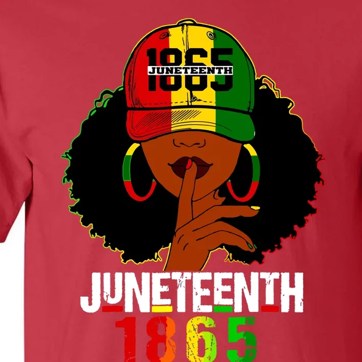 Juneteenth 1865 Celebrate Freedom Celebrating Black Women Tall T-Shirt