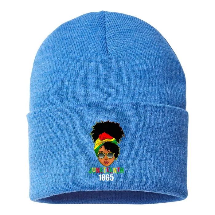 Juneteenth 1865 Celebrate Freedom Celebrating Sustainable Knit Beanie