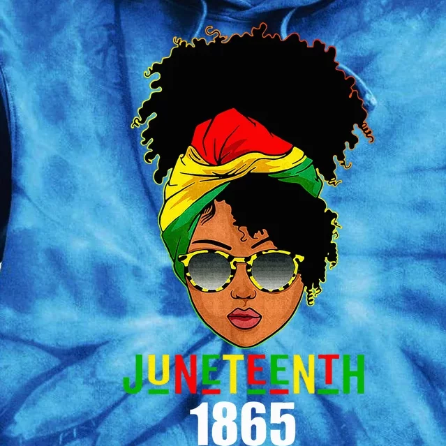 Juneteenth 1865 Celebrate Freedom Celebrating Tie Dye Hoodie