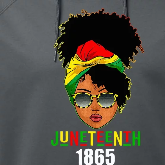 Juneteenth 1865 Celebrate Freedom Celebrating Performance Fleece Hoodie