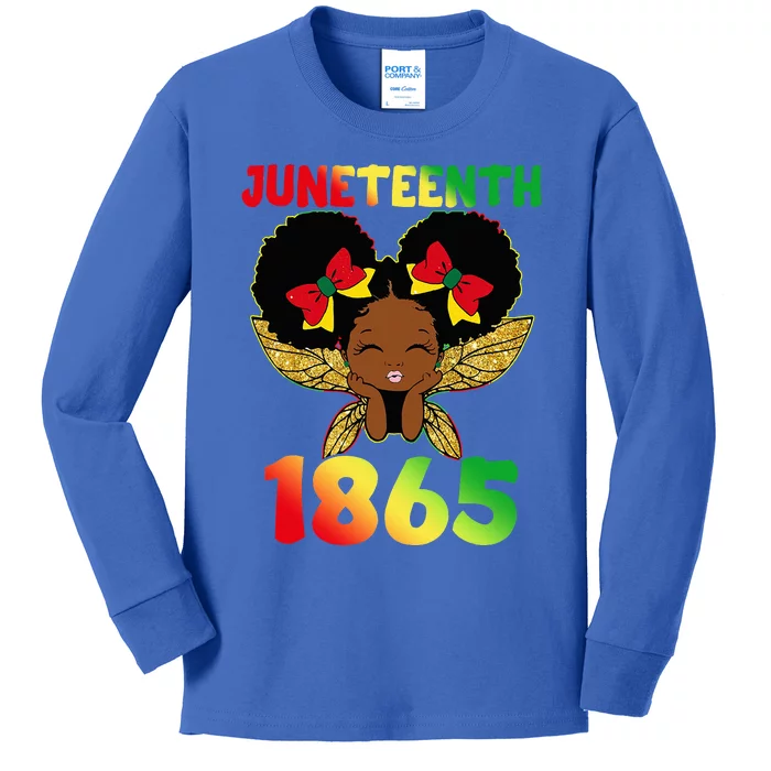 Juneteenth 1865 Celebrate Freedom Day Kids Long Sleeve Shirt