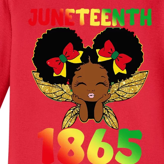 Juneteenth 1865 Celebrate Freedom Day Baby Long Sleeve Bodysuit