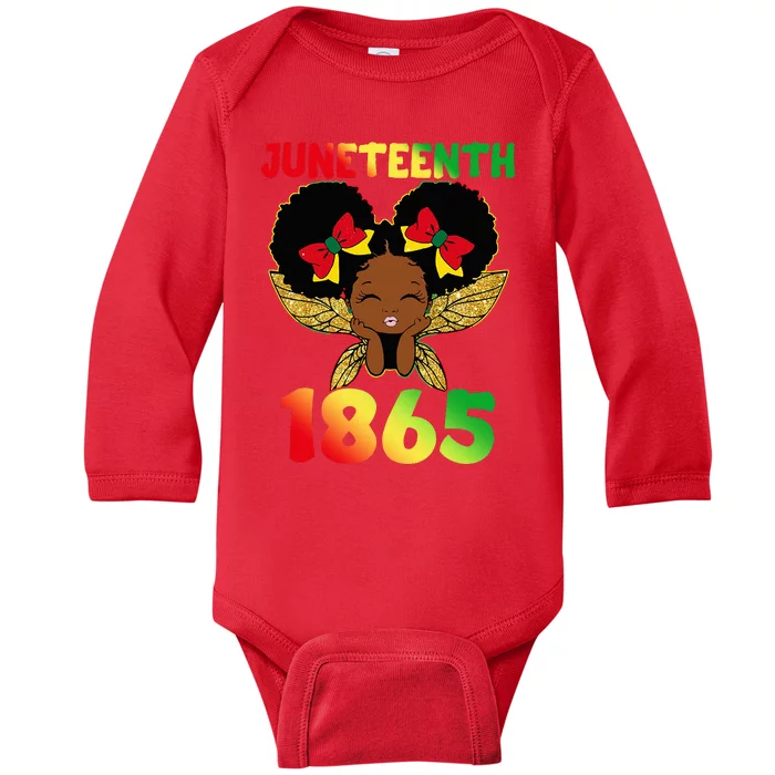 Juneteenth 1865 Celebrate Freedom Day Baby Long Sleeve Bodysuit