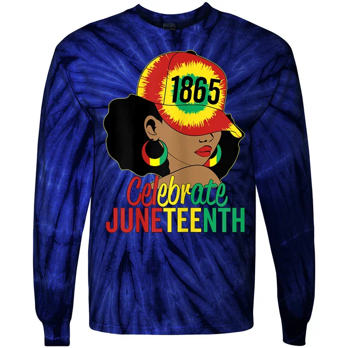 Juneteenth 1865 Celebrate Freedom Day African American Tie-Dye Long Sleeve Shirt