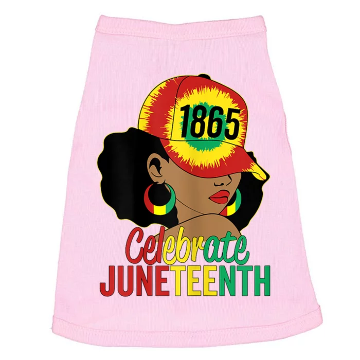 Juneteenth 1865 Celebrate Freedom Day African American Doggie Tank