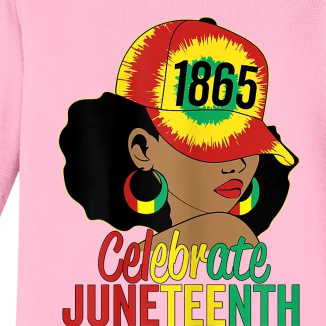 Juneteenth 1865 Celebrate Freedom Day African American Baby Long Sleeve Bodysuit