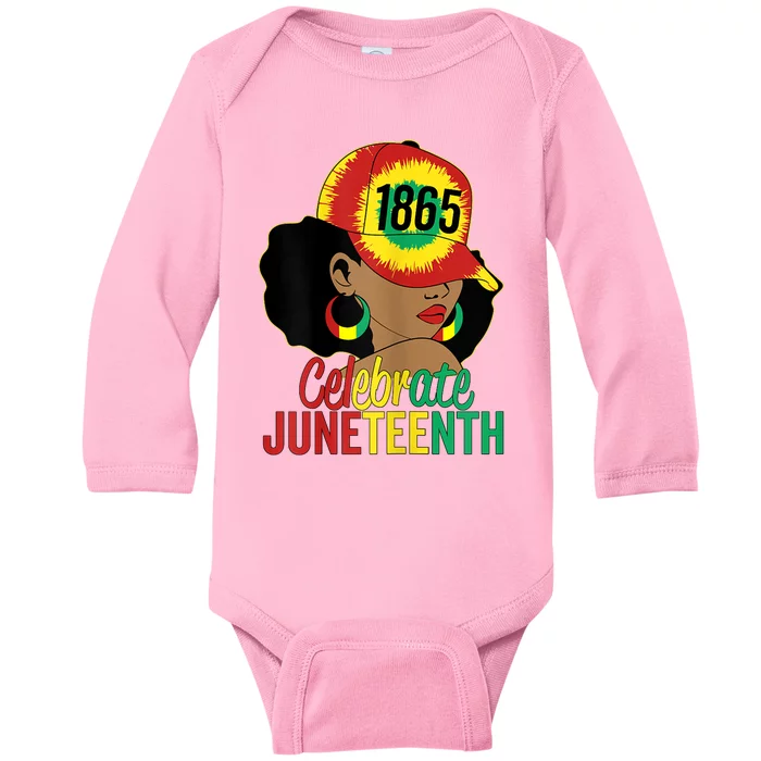 Juneteenth 1865 Celebrate Freedom Day African American Baby Long Sleeve Bodysuit