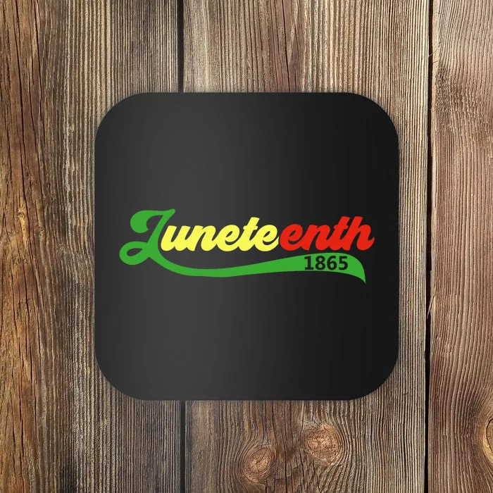 Juneteenth 1865 Celebration Graphic Coaster