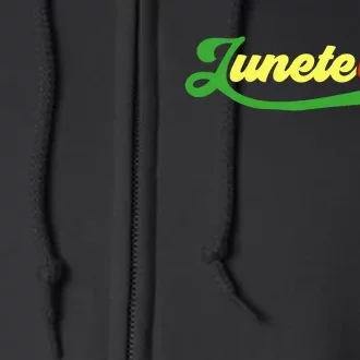 Juneteenth 1865 Celebration Graphic Full Zip Hoodie