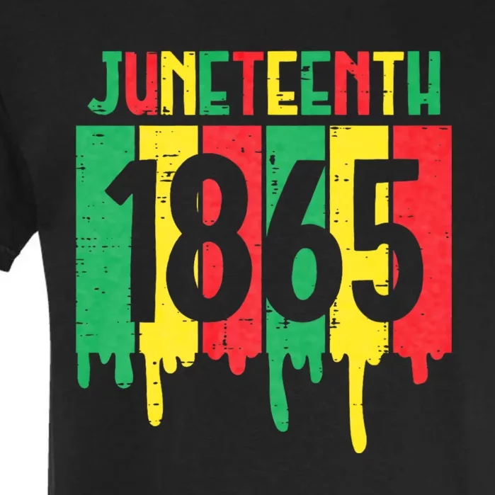 Juneteenth 1865 Drip African American Garment-Dyed Heavyweight T-Shirt