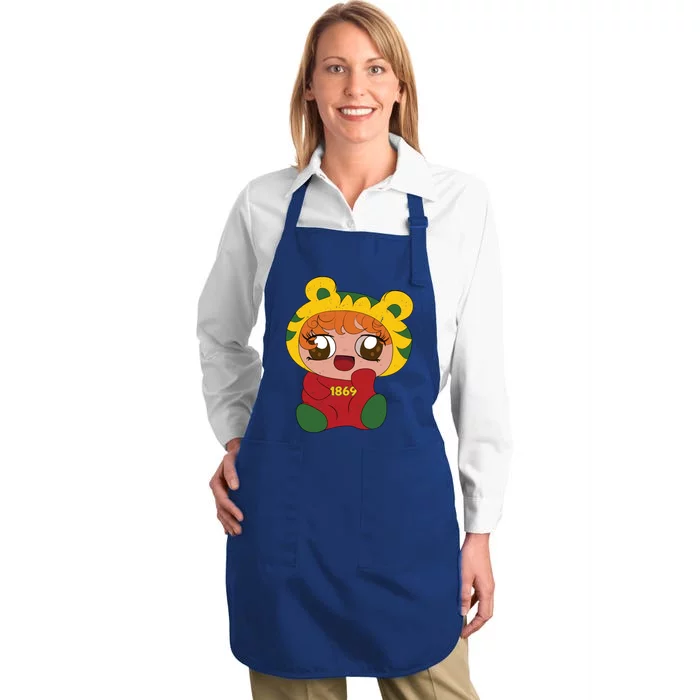 Juneteenth 1869 Distressed Kawaii Freedom Black History Gift Full-Length Apron With Pocket