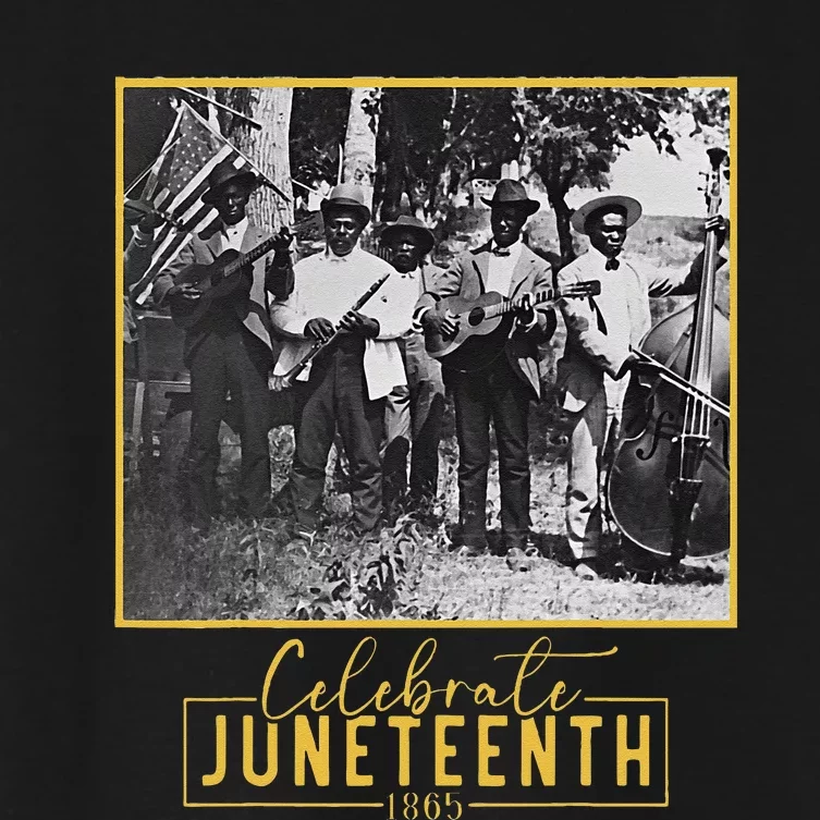 Juneteenth 1900 Emancipation Day Celebration Band Women's Crop Top Tee