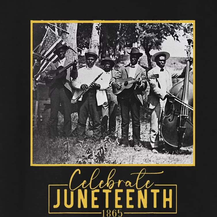 Juneteenth 1900 Emancipation Day Celebration Band Women's Crop Top Tee