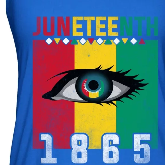 Juneteenth 1865 Eye Graphic Black History African American Gift Ladies Essential Flowy Tank