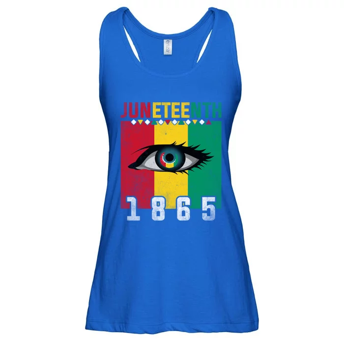 Juneteenth 1865 Eye Graphic Black History African American Gift Ladies Essential Flowy Tank