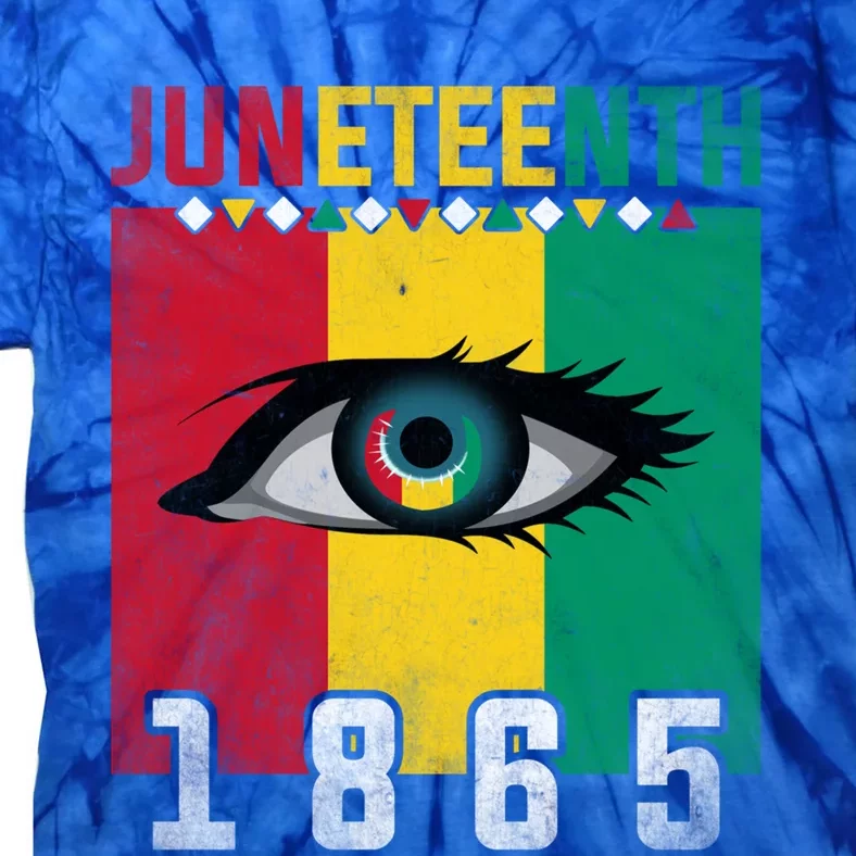 Juneteenth 1865 Eye Graphic Black History African American Gift Tie-Dye T-Shirt