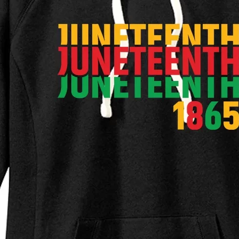 Juneteenth 1865 Freedom Celebration Graphic Women's Fleece Hoodie