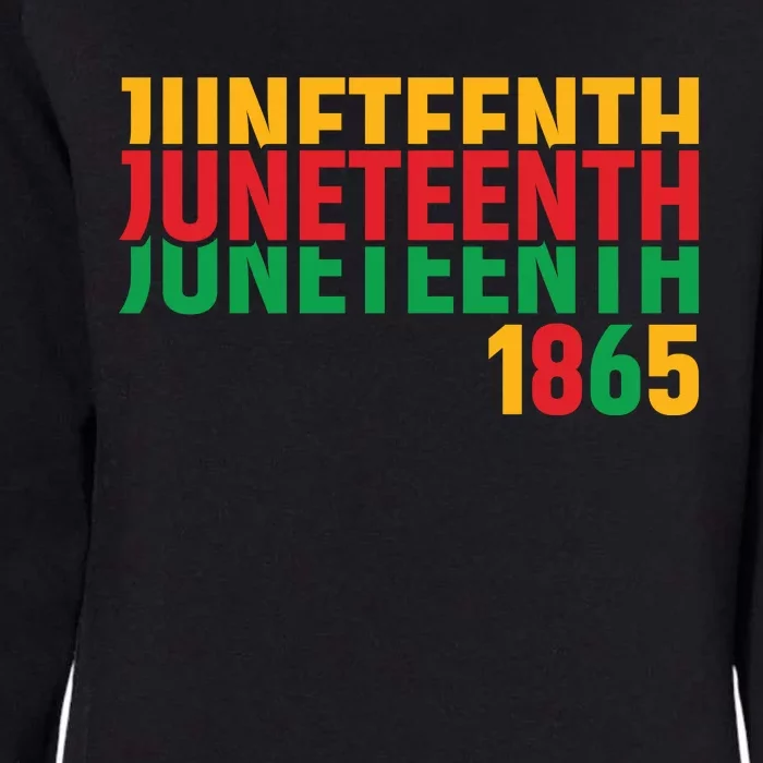 Juneteenth 1865 Freedom Celebration Graphic Womens California Wash Sweatshirt