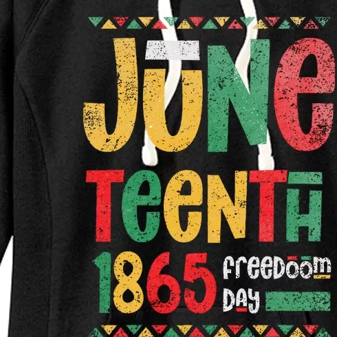 Juneteenth 1865 Freedom Day Celebrate Black History Women's Fleece Hoodie