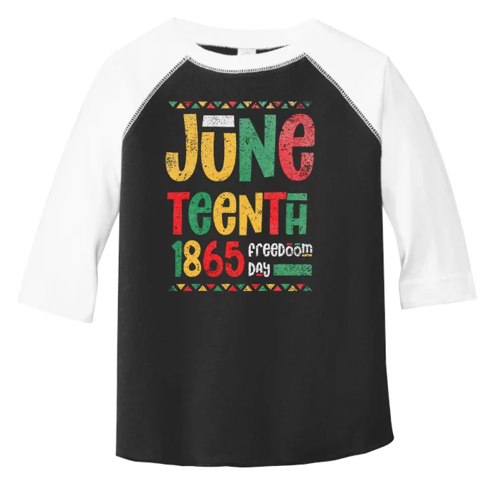 Juneteenth 1865 Freedom Day Celebrate Black History Toddler Fine Jersey T-Shirt