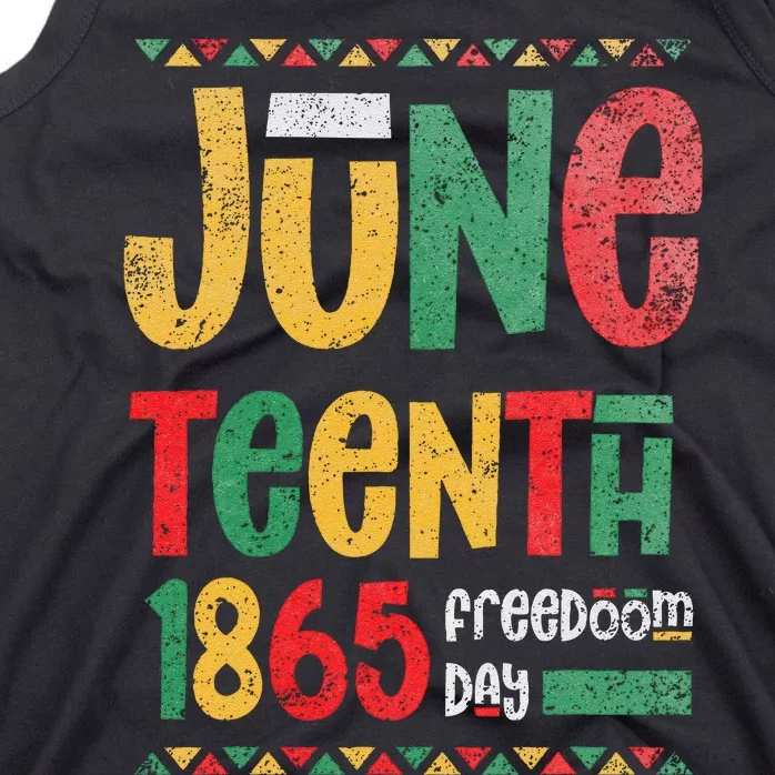 Juneteenth 1865 Freedom Day Celebrate Black History Tank Top