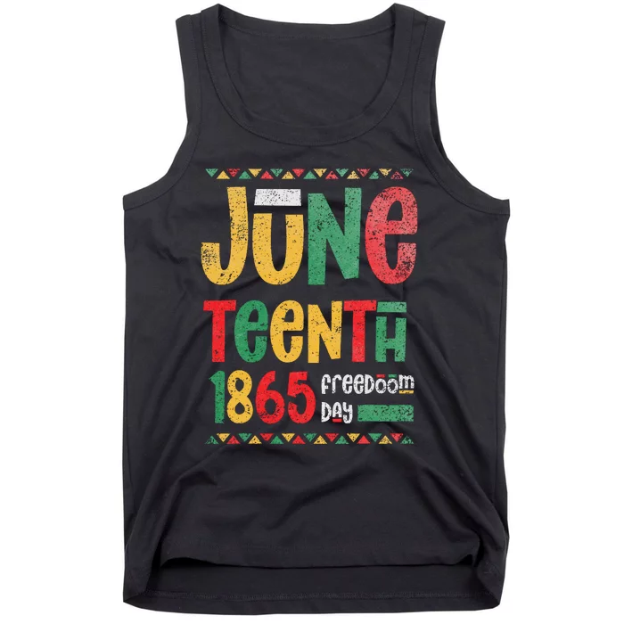 Juneteenth 1865 Freedom Day Celebrate Black History Tank Top