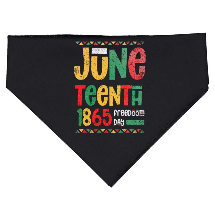 Juneteenth 1865 Freedom Day Celebrate Black History USA-Made Doggie Bandana